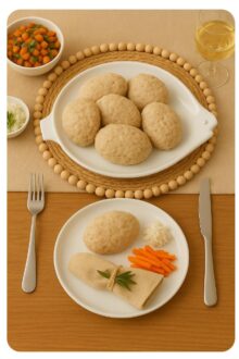 ⁦פלייסמנט קש מסגרת חרוזי עץ⁩ – תמונה ⁦3⁩