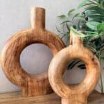 אגרטל חישוק עץ