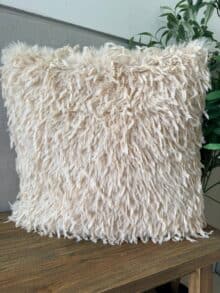 ⁦כרית נוצות פלאפית שמנת⁩ – תמונה ⁦3⁩