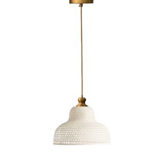 מנורה לבית (1) מנורת תקרה קש לבן – תמונה 1