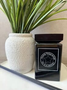 מפיץ ריח בבקבוק זכוכית שחור מרובע – תמונה 4