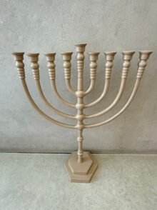 ⁦חנוכיה ממתכת בצבע מוקה⁩ – תמונה ⁦11⁩