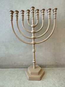 ⁦חנוכיה ממתכת בצבע מוקה⁩ – תמונה ⁦12⁩