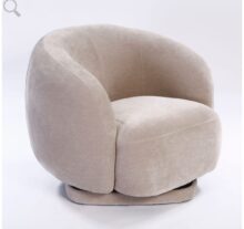 כורסה מסתובבת - בז'