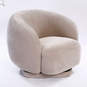 כורסה מסתובבת - בז'