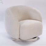 כורסה מסתובבת - שמנת