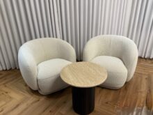 ⁦כורסה מסתובבת - שמנת⁩ – תמונה ⁦5⁩