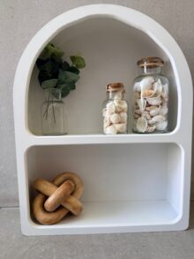 ⁦מדף קשת לבן⁩ – תמונה ⁦2⁩