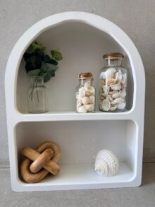 ⁦מדף קשת לבן⁩ – תמונה ⁦3⁩