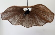 ⁦מנורת תקרה פרח יוטה⁩ – תמונה ⁦2⁩