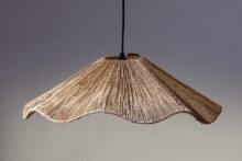 ⁦מנורת תקרה פרח יוטה⁩ – תמונה ⁦3⁩