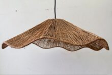 ⁦מנורת תקרה פרח יוטה⁩ – תמונה ⁦5⁩