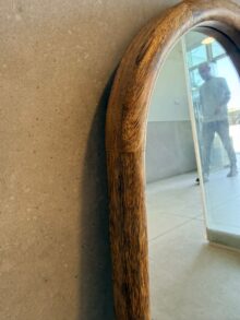 ⁦מראה אובלית עץ לקיר⁩ – תמונה ⁦2⁩