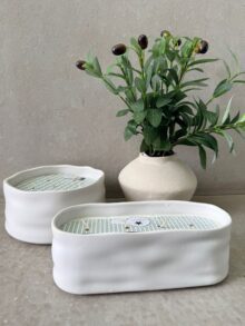 ⁦נר חרס עגול 6 פתילים⁩ – תמונה ⁦7⁩