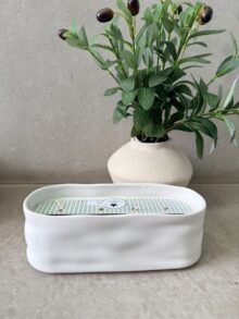 נר חרס אובלי 4 פתילים