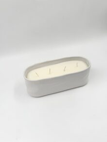 ⁦נר חרס אובלי 4 פתילים⁩ – תמונה ⁦2⁩