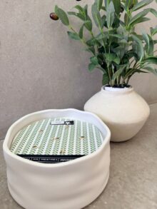 ⁦נר חרס עגול 6 פתילים⁩ – תמונה ⁦4⁩