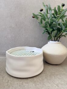 ⁦נר חרס עגול 6 פתילים⁩ – תמונה ⁦3⁩