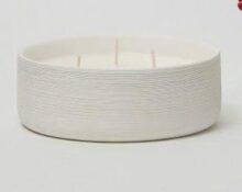 ⁦נר טרקוטה עגול 3 פתילים⁩ – תמונה ⁦3⁩