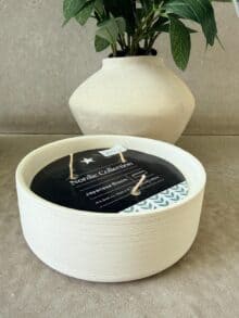 נר טרקוטה עגול 3 פתילים