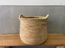 ⁦סל קש חרוזי עץ⁩ – תמונה ⁦3⁩