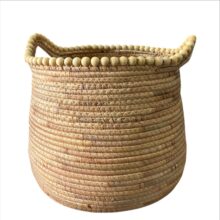 ⁦סל קש חרוזי עץ⁩ – תמונה ⁦2⁩