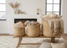 ⁦סל קש חרוזי עץ⁩ – תמונה ⁦6⁩