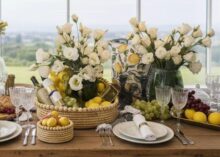 ⁦מגש סלסלת קש חרוזי עץ⁩ – תמונה ⁦9⁩