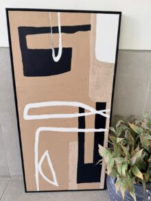 ⁦ציור קיר אבסטרקטי בעבודת יד⁩ – תמונה ⁦4⁩