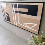 ציור קיר אבסטרקטי בעבודת יד