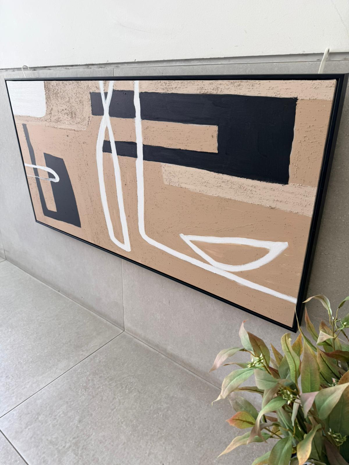 ציור קיר בעבודת יד (7) ציור קיר אבסטרקטי בעבודת יד – תמונה 1