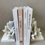 זוג תומכי ספרים אלמוגים