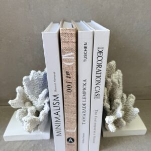 זוג תומכי ספרים אלמוגים